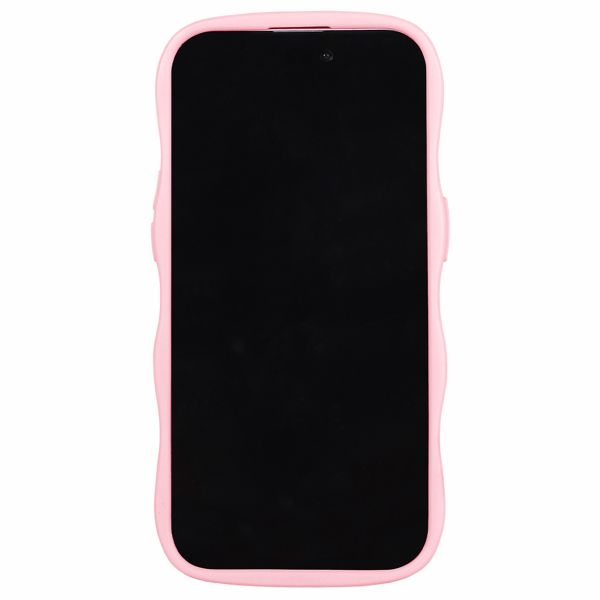 Holdit Coque Wavy Apple iPhone 15 Pro Max - Transparent / Pink