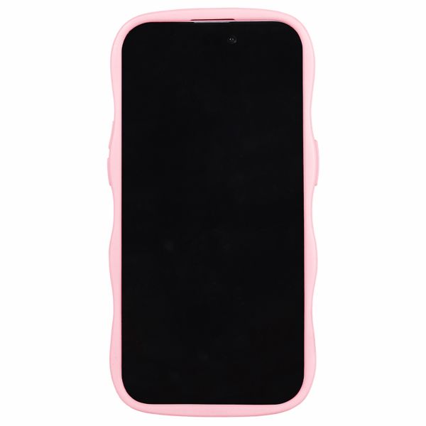 Holdit Coque Wavy iPhone 15 Pro Max - Pink / Transparent