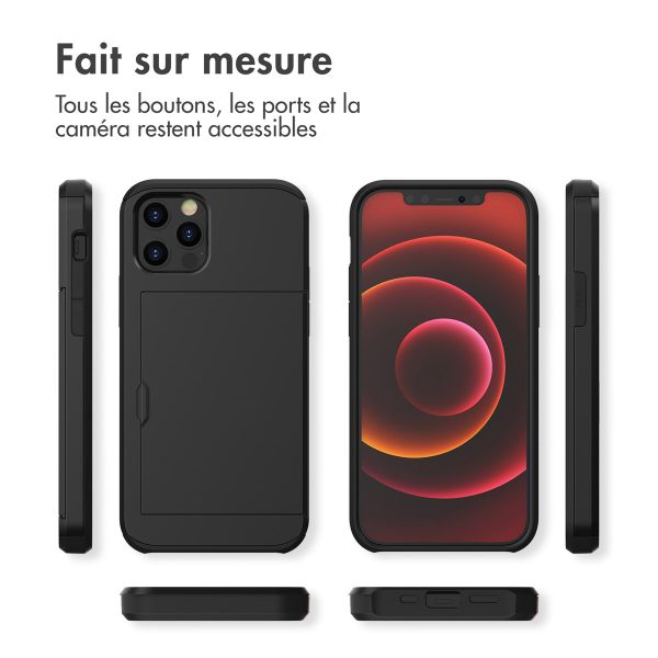 imoshion Coque arrière avec porte-cartes Apple iPhone 12 Pro Max - Noir