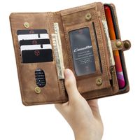 CaseMe Etui de téléphone de luxe en cuir deux en un iPhone 12 (Pro)