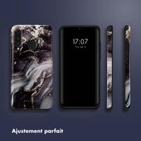 Selencia Coque arrière Vivid Tough Huawei P30 Lite - Chic Marble Black