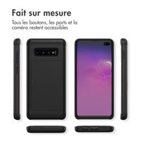 imoshion Coque arrière avec porte-cartes Samsung Galaxy S10 Plus - Noir