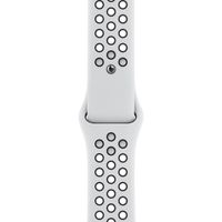 Apple Bracelet Nike Sport Apple Watch Series 1 t/m 9 / SE (38/40/41 mm) | Series 10 / 11 (42 mm) - Pure Platinum / Black