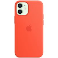 Apple Coque en silicone MagSafe Apple iPhone 12 Mini - Electric Orange