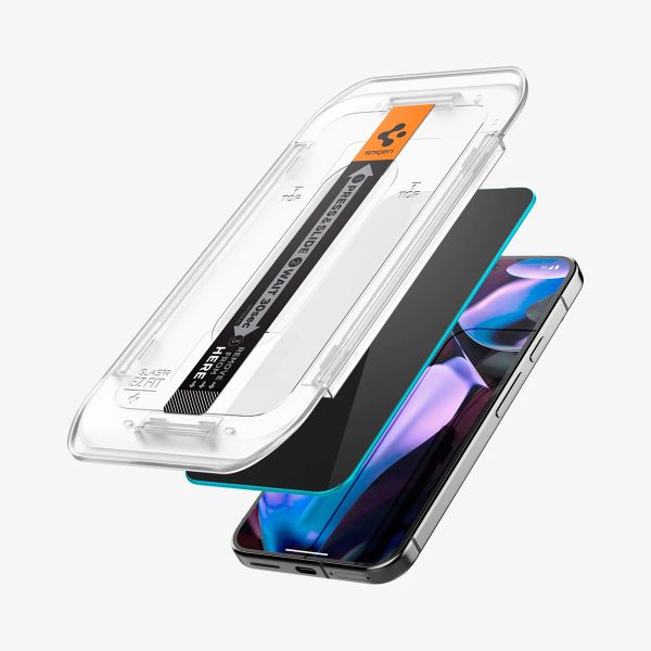 Spigen Protection d'écran en verre trempé GLAStR Privacy Applicator Google Pixel 9 Pro XL / 10 Pro XL