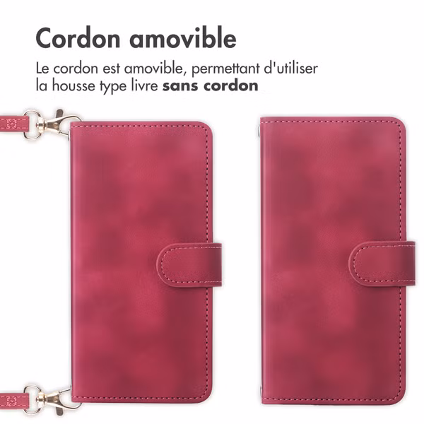 imoshion Etui de télephone portefeuille avec cordon Xiaomi Redmi Note 15 Pro Plus (5G) - Rouge