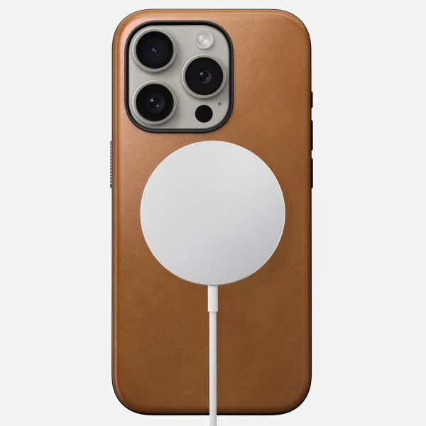 Nomad Coque Modern Leather avec MagSafe Apple iPhone 15 Pro - English Tan
