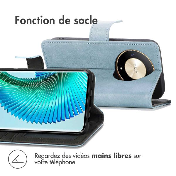 imoshion Étui de télephone portefeuille Honor Magic 6 Lite - Bleu clair