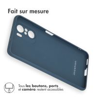 imoshion Coque Couleur Xiaomi Poco F3 - Bleu foncé