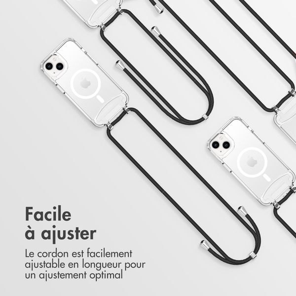 imoshion Coque MagSafe avec cordon amovible Apple iPhone 13 - Transparent