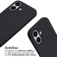 imoshion Coque en silicone avec cordon Apple iPhone 17 - Noir