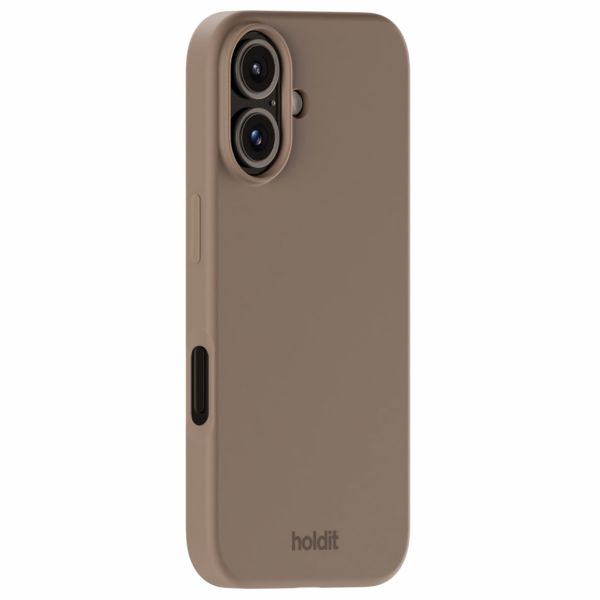 Holdit Coque Silicone iPhone 16 Plus - Mocha Brown