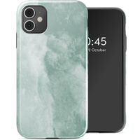 Selencia Coque arrière Vivid Apple iPhone 11 - Marble Grayed Jade