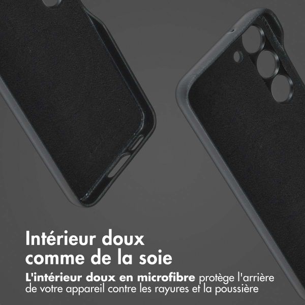 Accezz Étui de télephone portefeuille en cuir 2-en-1 avec MagSafe Samsung Galaxy S23 - Onyx Black