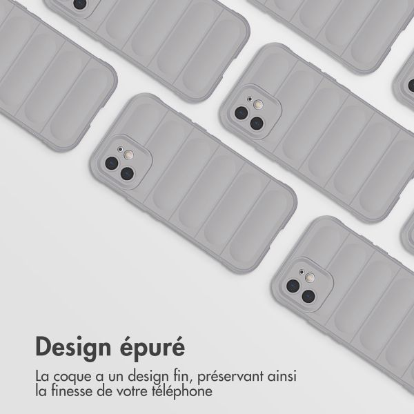 imoshion Coque arrière EasyGrip iPhone 12 - Gris