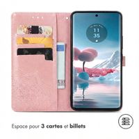 imoshion Etui de télephone Mandala Motorola Edge 40 Neo - Rose Doré