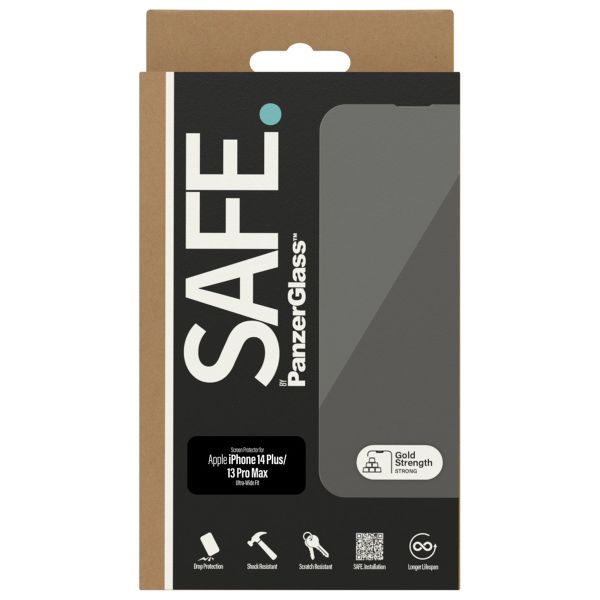 SAFE by PanzerGlass Protection d'écran Ultra-Wide Fit Apple iPhone 14 Plus / 13 Pro Max