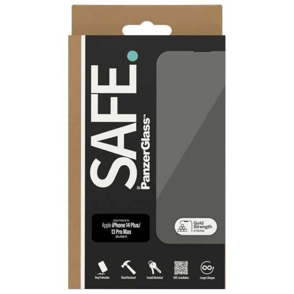 SAFE by PanzerGlass Protection d'écran Ultra-Wide Fit iPhone 14 Plus / 13 Pro Max