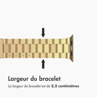 imoshion Bracelet en acier Apple Watch Series 1 á 9 / SE (38/40/41 mm) | Series 10 / 11 (42 mm) - Dorée