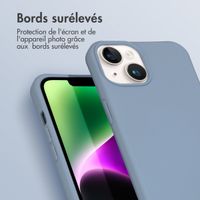 imoshion Coque de couleur avec cordon amovible iPhone 14 - Bleu