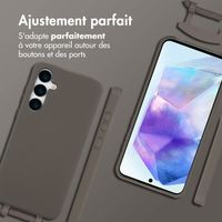 imoshion Coque de couleur avec cordon amovible Samsung Galaxy A55 - Black Coffee