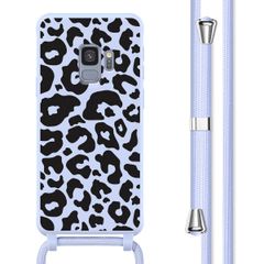 imoshion Coque design en silicone avec cordon Samsung Galaxy S9 - Animal Lila