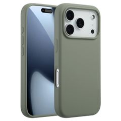 Accezz Coque Liquid Silicone avec MagSafe Apple iPhone 17 Pro - Cooper Green