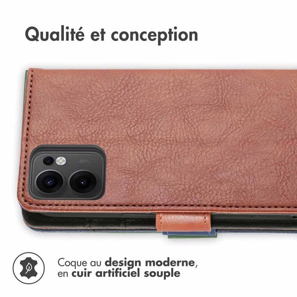 imoshion Étui de télephone portefeuille Oppo Reno 13 F (5G) - Marron