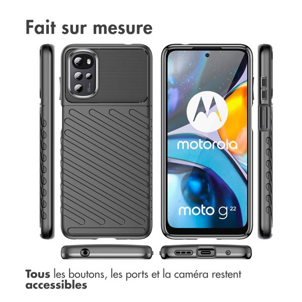 imoshion Coque arrière Thunder Motorola Moto G22 / E32 / E32s - Noir