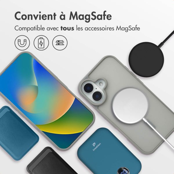 imoshion Coque Color Guard avec MagSafe iPhone 16 - Gris