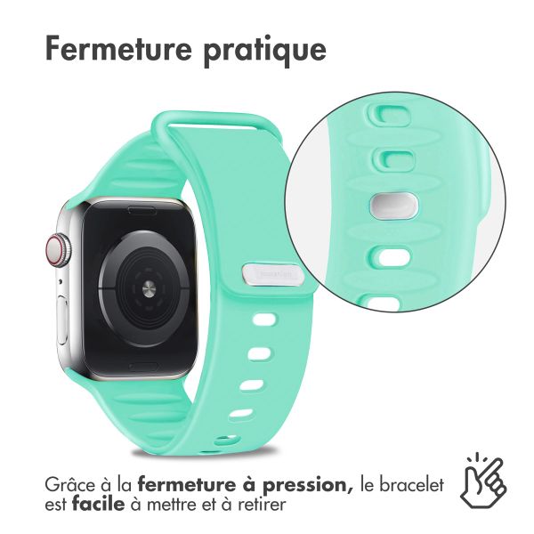 imoshion Bracelet en silicone Apple Watch Series 1-9 / SE - 38/40/41 mm / Series 10 - 42 mm - Turquoise