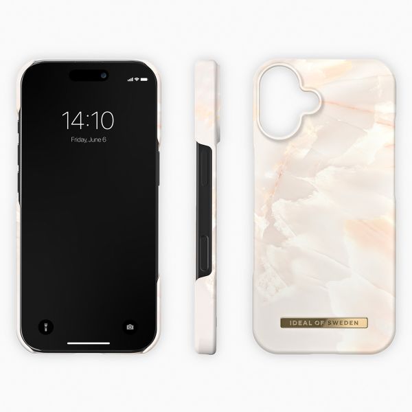 iDeal of Sweden Coque Fashion Apple iPhone 16 Plus - Rose Pearl Marble