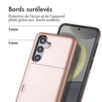 imoshion Coque arrière avec porte-cartes Samsung Galaxy S25 - Rose Doré