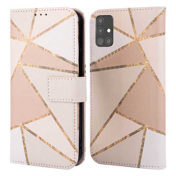 imoshion Étui de télephone portefeuille Design Samsung Galaxy A51 - Beige Graphic