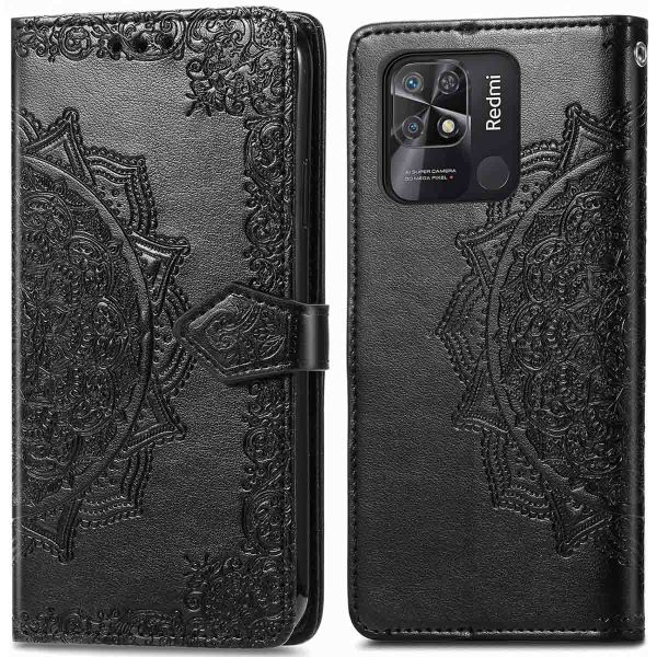 imoshion Etui de télephone Mandala Xiaomi Redmi 10C - Noir