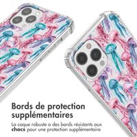 imoshion Coque Design avec cordon iPhone 12 (Pro) - Jellyfish Watercolor