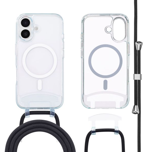 imoshion Coque MagSafe avec cordon amovible iPhone 16 Plus - Transparent