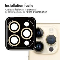 imoshion ﻿Lot de 2 protections d'objectif de caméra Apple iPhone 14 Pro / 14 Pro Max - Dorée