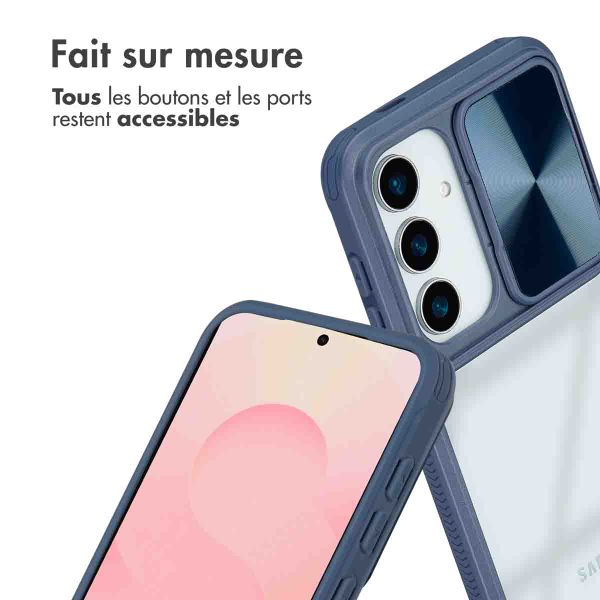 imoshion Coque arrière Camslider Samsung Galaxy S25 - Bleu foncé