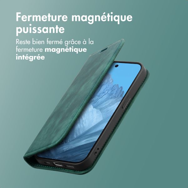 imoshion Étui de téléphone portefeuille Slim Google Pixel 10 / 10 Pro - Vert