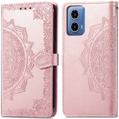 imoshion Etui de téléphone portefeuille Mandala Motorola Moto G34 - Rose Dorée