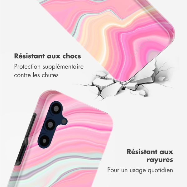 Selencia Coque arrière Vivid Tough Samsung Galaxy A16 - Pastel Lipstick Marble