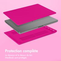 imoshion Coque rigide pour MacBook Pro 16 pouces (2021) / Pro 16 pouces (2023) M3 chip - A2485 / A2780 / A2991 / A3186 / A3403 - Hot Pink