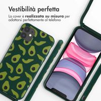 imoshion Coque design en silicone avec cordon Apple iPhone 11 - Avocado Green