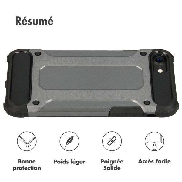 imoshion Rugged Xtreme Backcover iPhone SE (2022 / 2020) 8 / 7 - Donkergrijs