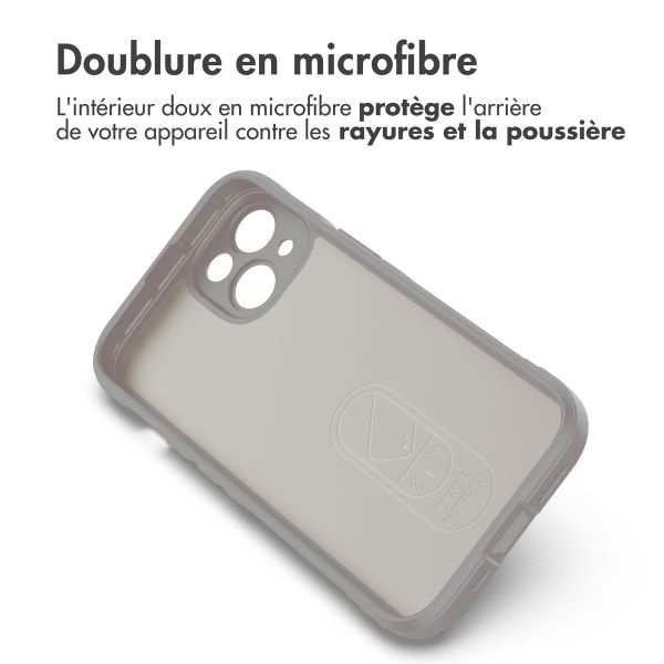 imoshion Coque arrière EasyGrip iPhone 14 - Gris