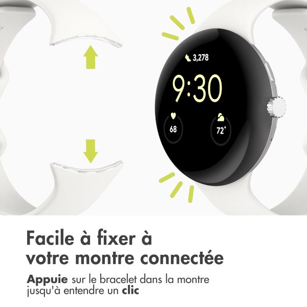 imoshion Bracelet en silicone⁺ Google Pixel Watch 3 / 4 (45 mm) - Taille L - Blanc