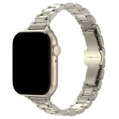 Selencia Bracelet à maillons fin en acier Apple Watch | 38/40/41/42 mm - Lumière stellaire
