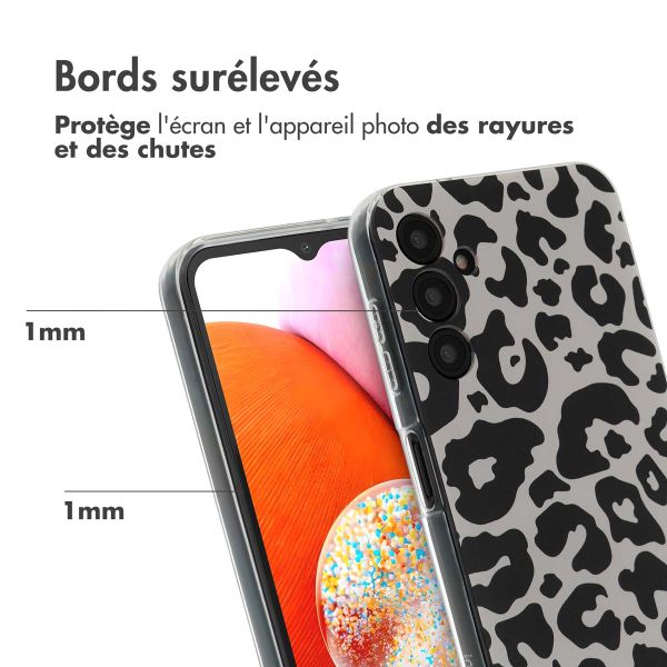 imoshion Coque Design Samsung Galaxy A14 (5G/4G) - Leopard Transparent