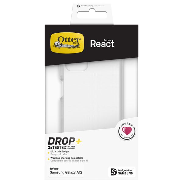 OtterBox Coque arrière React Samsung Galaxy A12 - Transparent